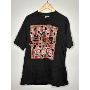 Vintage Australian Aboriginal Art T Shirt Outback Originals XL Single Stitch